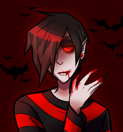 Emo Vampire Portrait